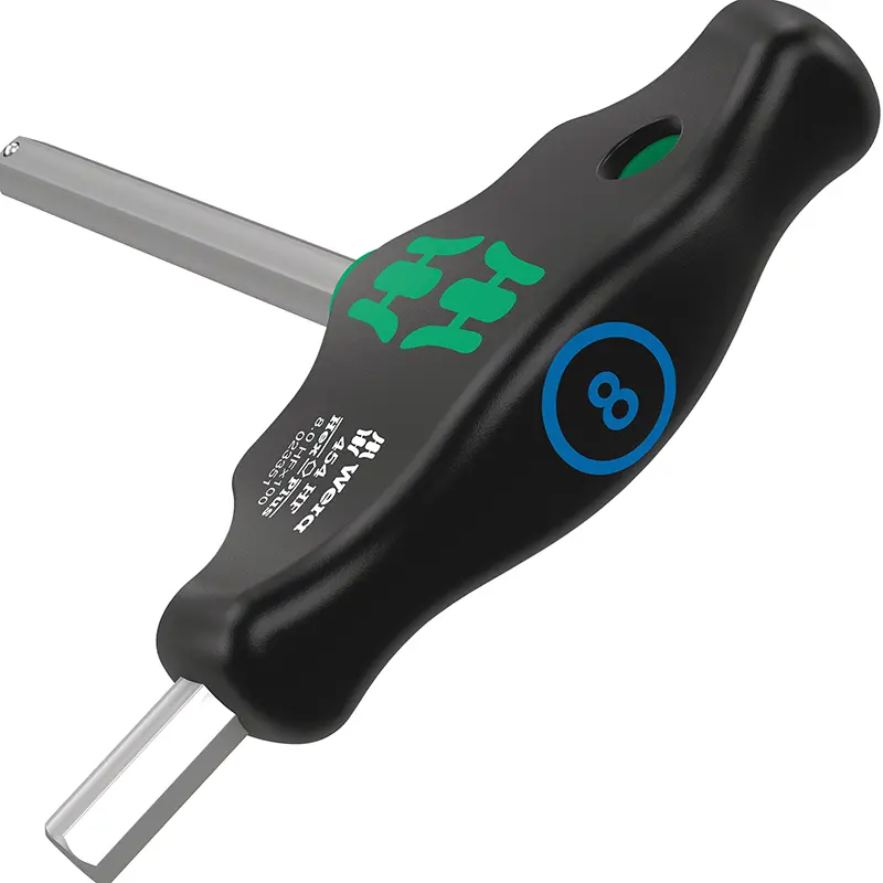 Wera 454 Hex Plus 6각 T자 핸들 앨런 키 4x100 mm 블랙-그린 — 2번째 뷰