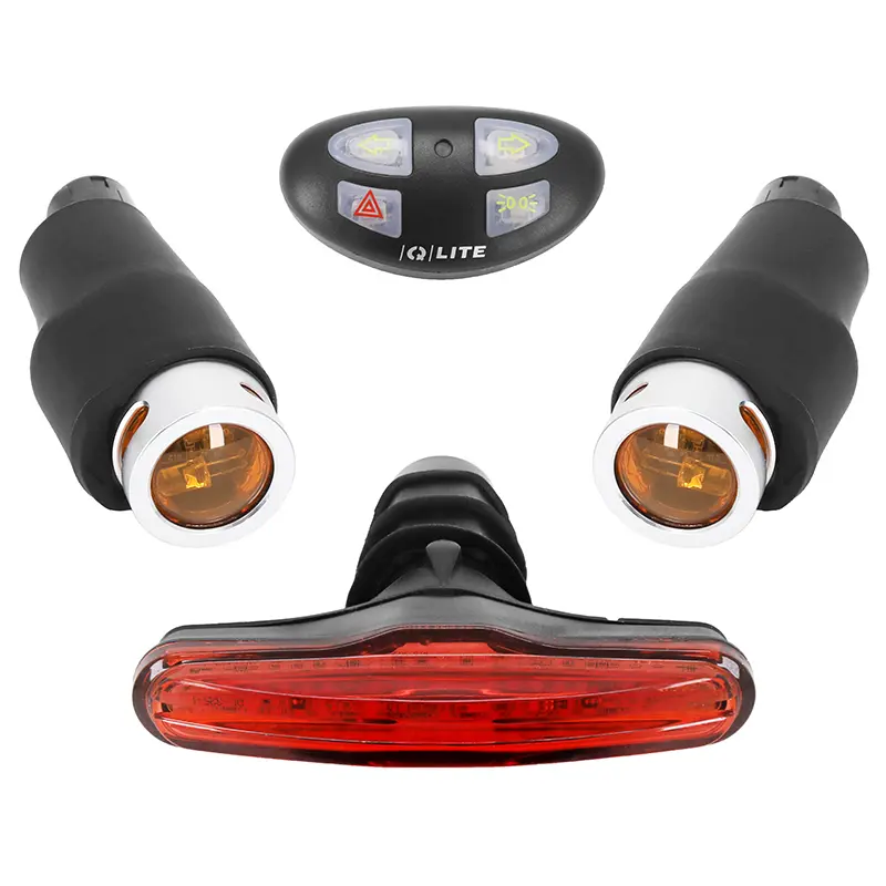 Fahrradbeleuchtung USB Newton Kit Blinker Richtungsanzeige Straße 80 Lumen schwarz