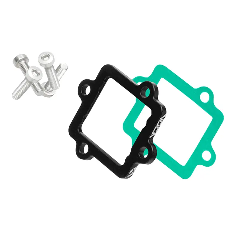 Cale de clapet admission 50 Voca boîte Minarelli AM6 Derbi Senda épaisseur 5 mm alu CNC noir