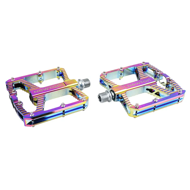 뉴턴 알루미늄 애노다이즈 블랙 베어링 MTB/BMX 페달 9-16" 106x100 mm (페어)