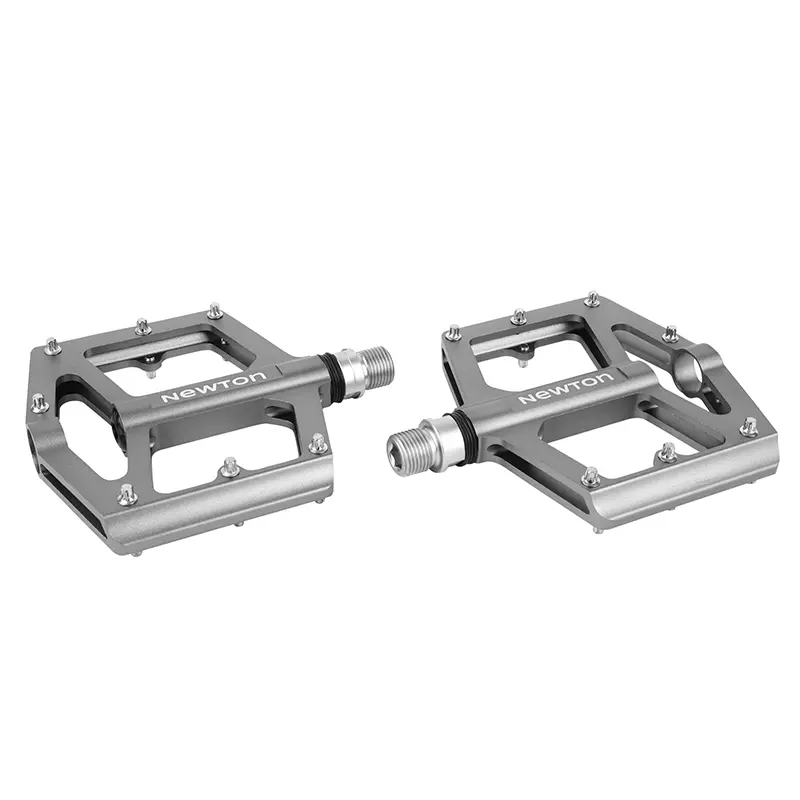 VTT BMX Newton pedals anodized aluminum grey 9-16" bearing 105x102x26 mm (pair)