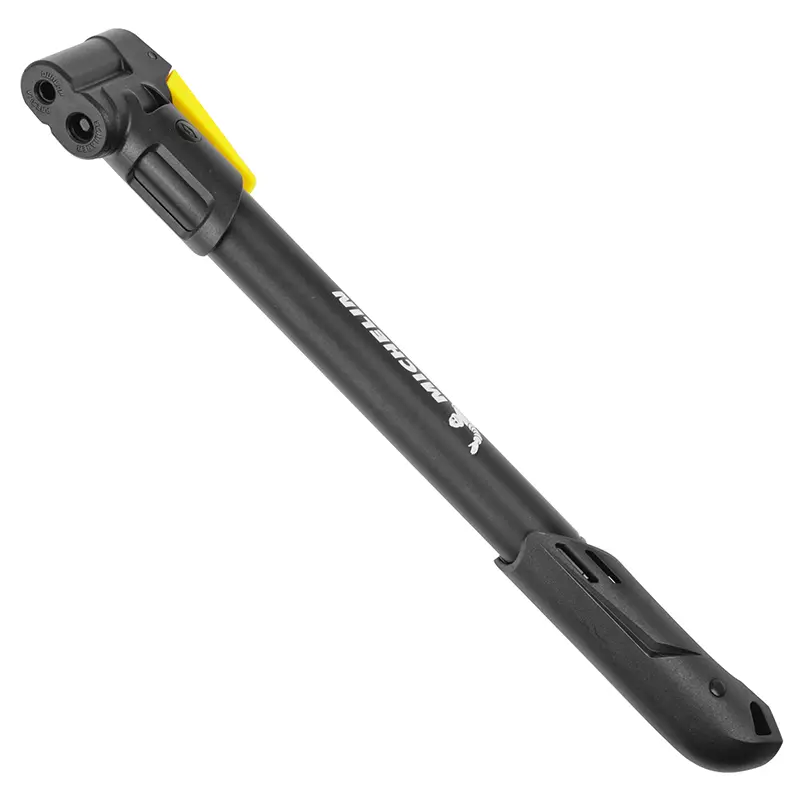 Pompe mini route-VTT Michelin alu-résine double embouts 280 mm noir