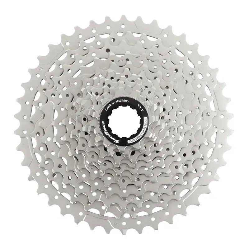 Cassette Sunrace CSRZ800 11-42 pour Shimano HG métallisé argent