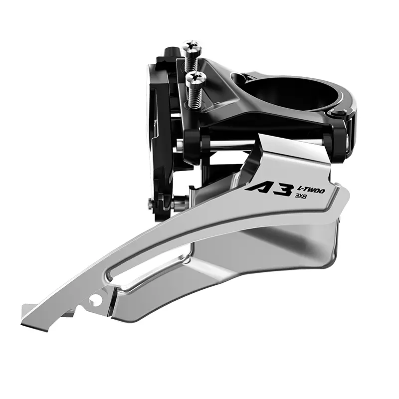 Derailleur VTT avant Ltwoo A3 3X8V. collier bas 31.8-34.9 pour triple plateau 42X34X24 tirage haut-bas compatible shimano (vendu a l'unite)
