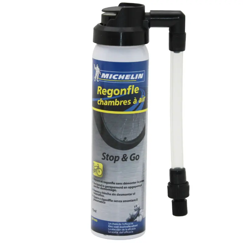 Bombe anti-crevaison Michelin Stop&Go pneu tubeless - Presta-Schrader 75 ml