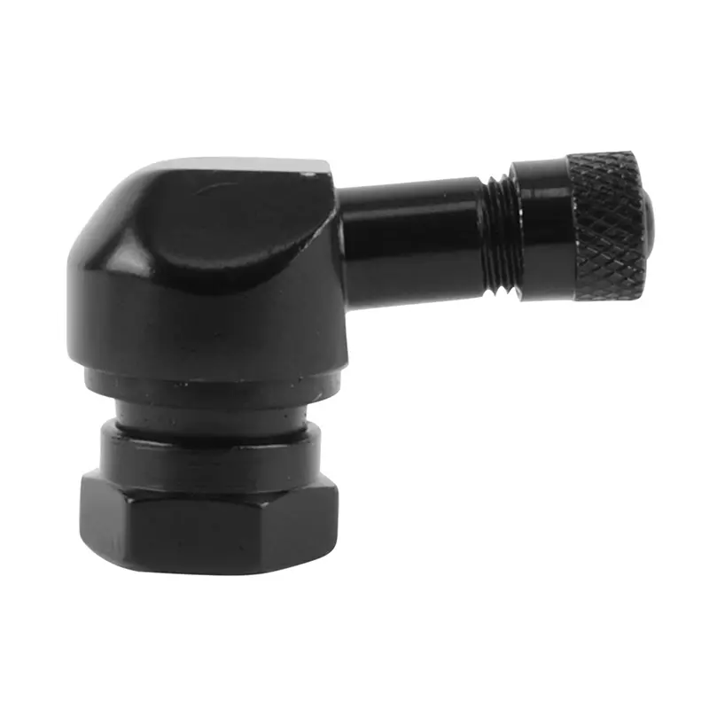 Ventil Motorradreifen Tubeless abgewinkelt TV25AL Aluminium schwarz (Durchm. 11,3 mm) — Ansicht 2