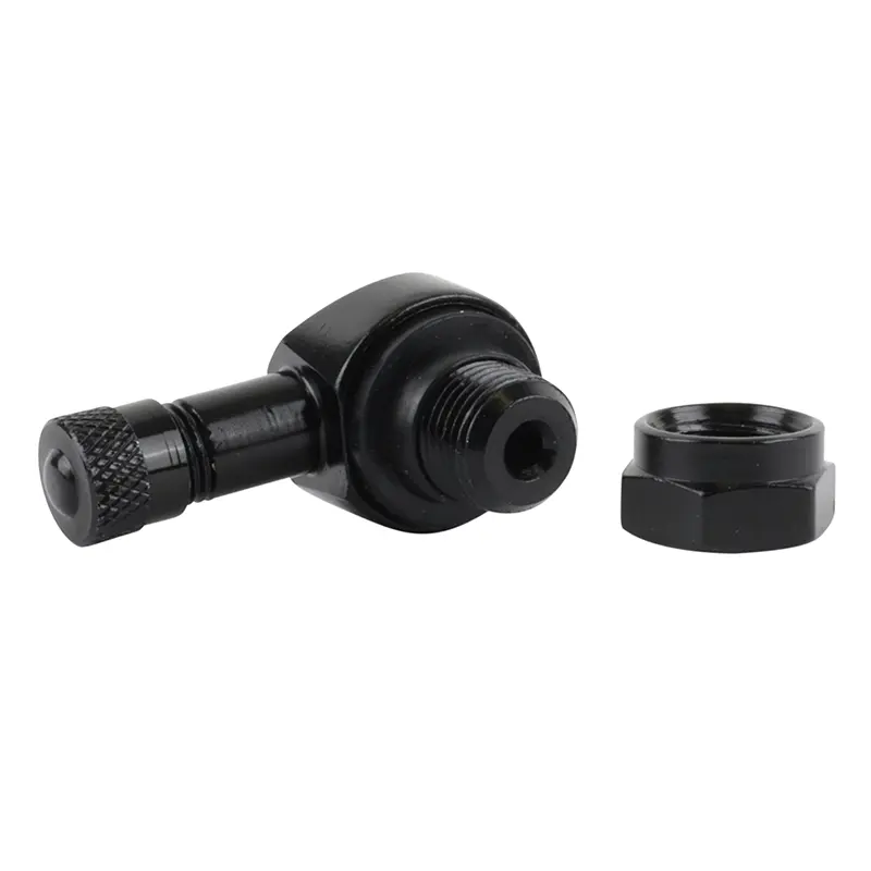 Ventil Motorradreifen Tubeless abgewinkelt TV25AL Aluminium schwarz (Durchm. 11,3 mm) — Ansicht 3