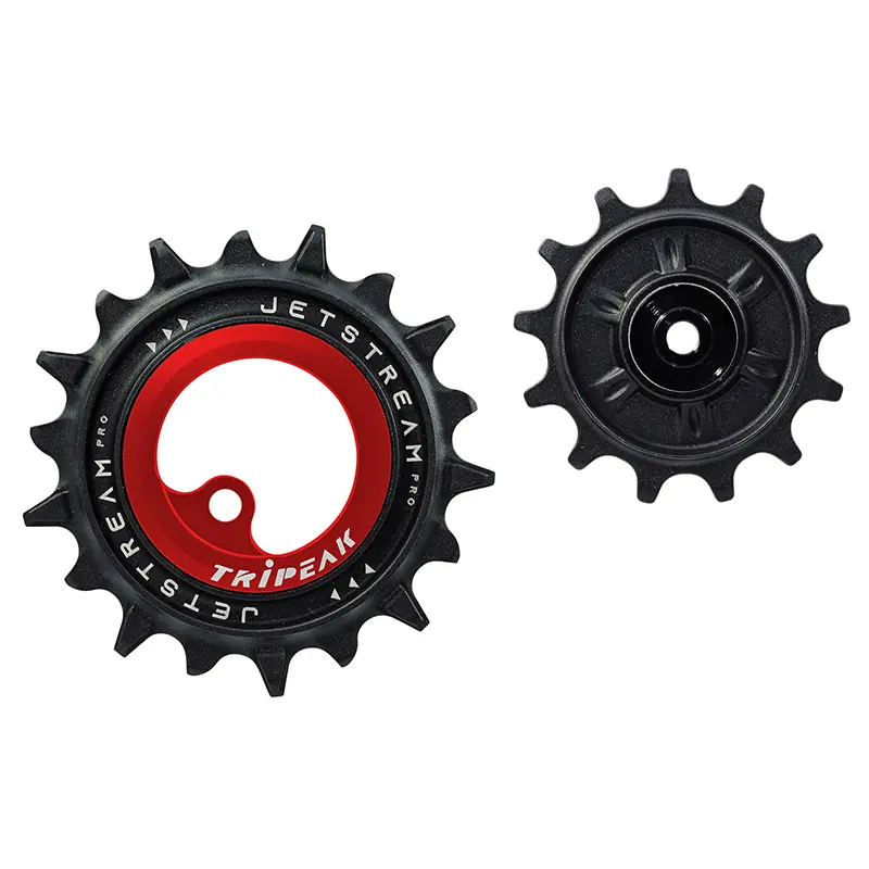 بكرة درايليور Tripeak 13-18 سن سيراميك 12X1-11X2V Shimano Deore XT 8100-8130 SLX 7120-7100 GRX 822 أحمر (طقم من 2)