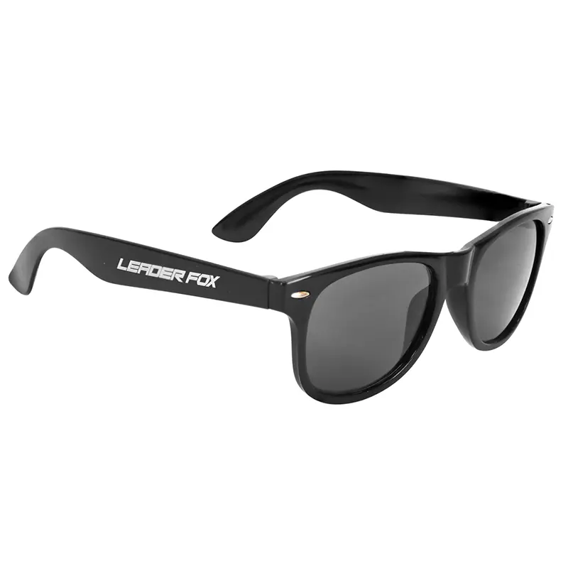 Sonnenbrille für Erwachsene Leader Fox schwarze Fassung schwarzes Glas