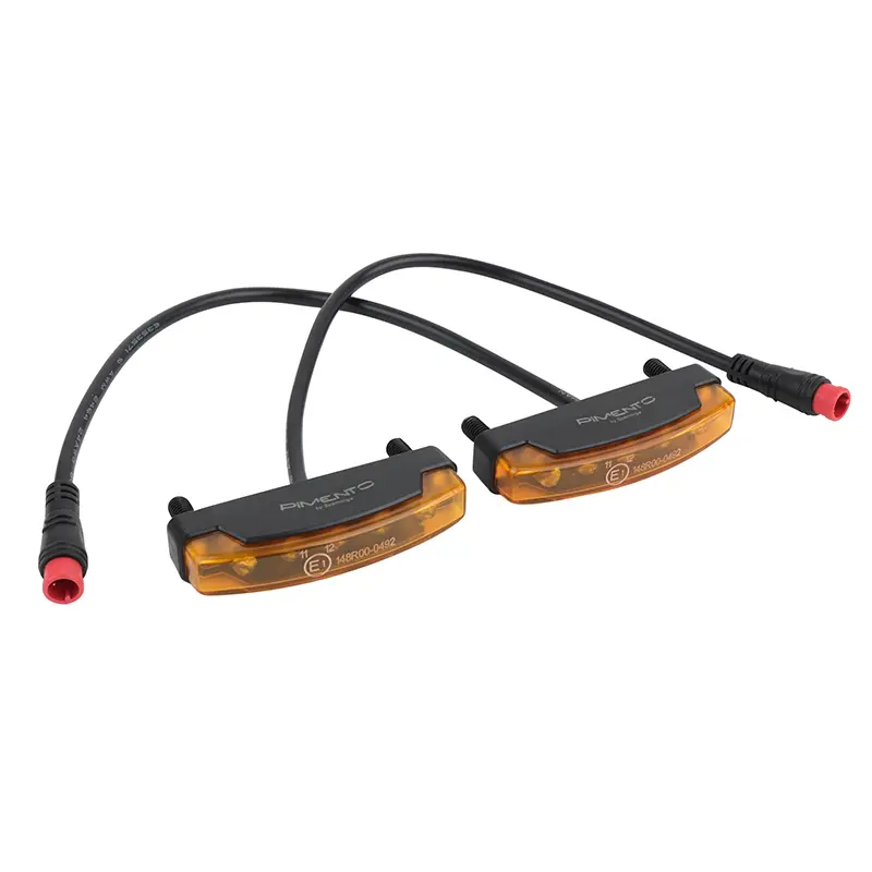 Éclairage-clignotant vélo arrière 6V sur porte-bagages Spanninga compatible VAE