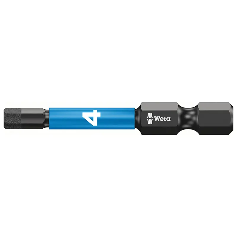 Wera 840-4 হেক্স প্লাস ইমপ্যাক্ট DC ইমপ্যাক্টর SB 1/4 6 প্যান 4 মিমি দৈর্ঘ্য 50 মিমি টিপ