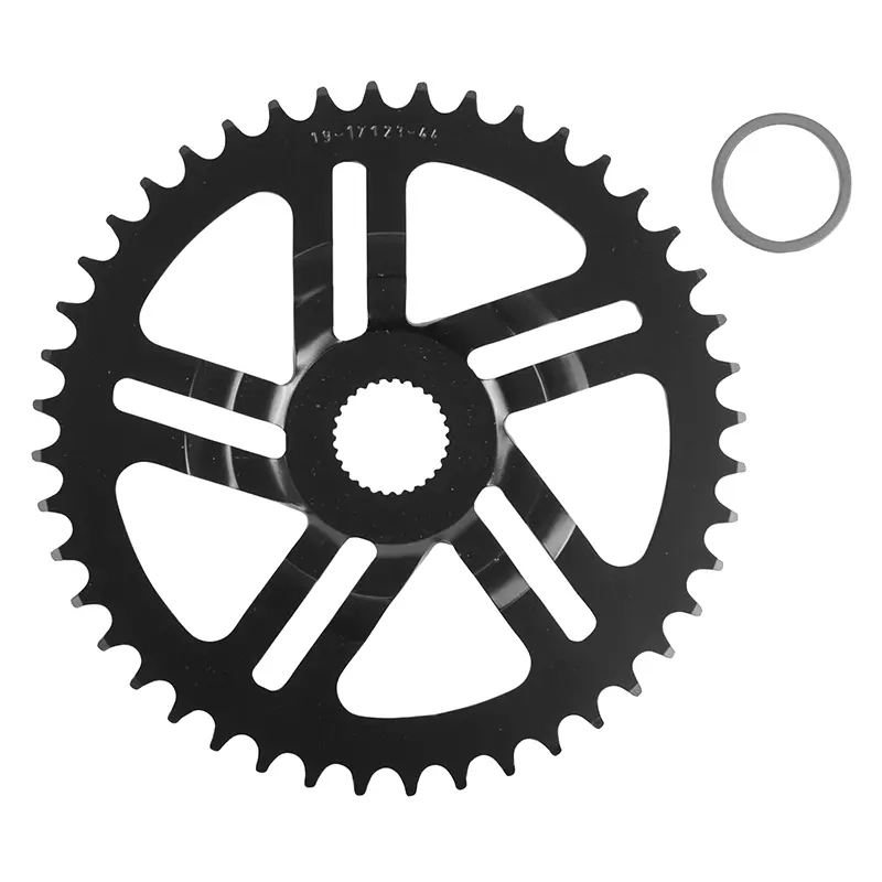 보쉬 Esjot 44DTS 모노 블랙 스틸 다이렉트 마운트 전기자전거(VAE-E-BIKE) 체인링 (2.38 - 1-2X3-32" - 5.65 – 1-2X11-128") (4세대) (오프셋 2.5MM)