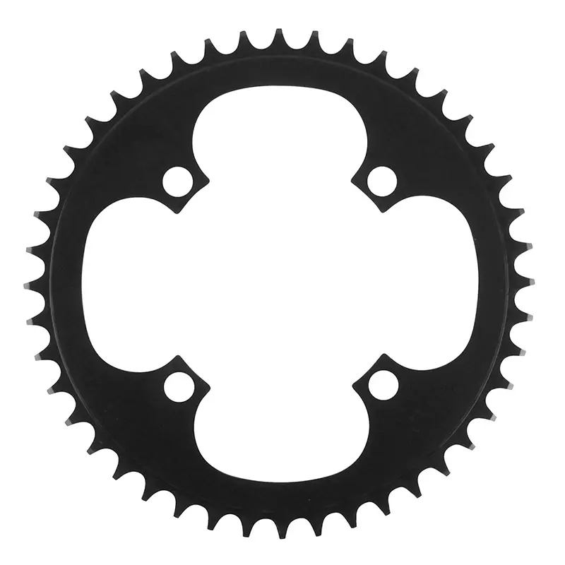 Plateau vae-e-bike 4BRA d.104 pour bosch - brose - yamaha - bafang Esjot 44DTS mono noir alu (2.38 - 1-2X3-32" - 5.65 – 1-2X11-128")