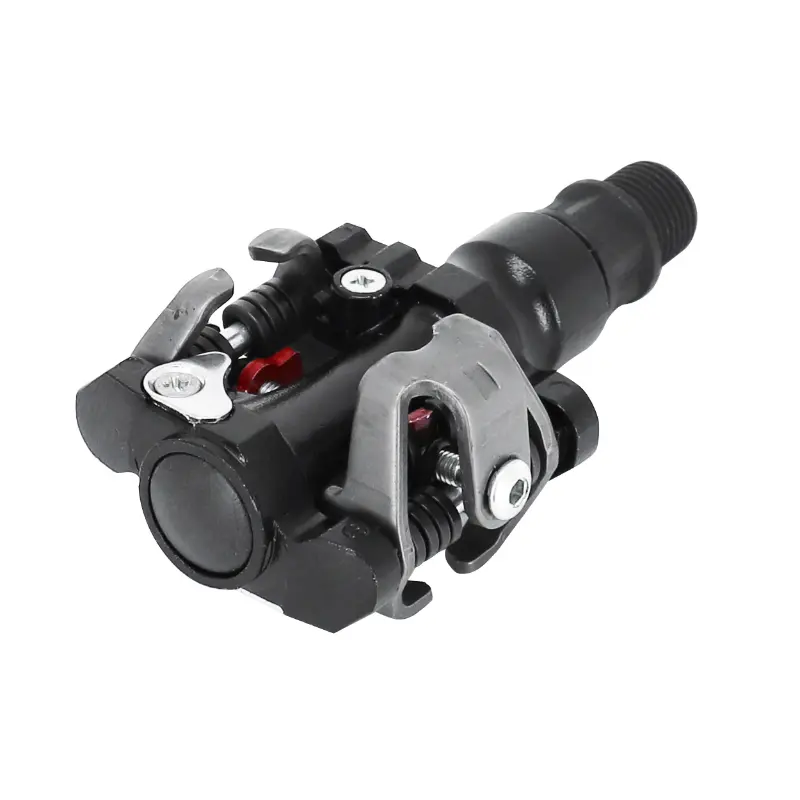 Pédales VTT automatiques Newton à billes type SPD aluminium noir avec cales (paire)