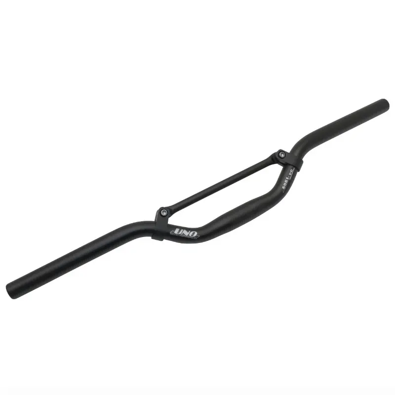 Cintre VTT demi relevé UNO aluminium barre de renfort argent 25,4 mm hauteur 50 mm largeur 610 mm