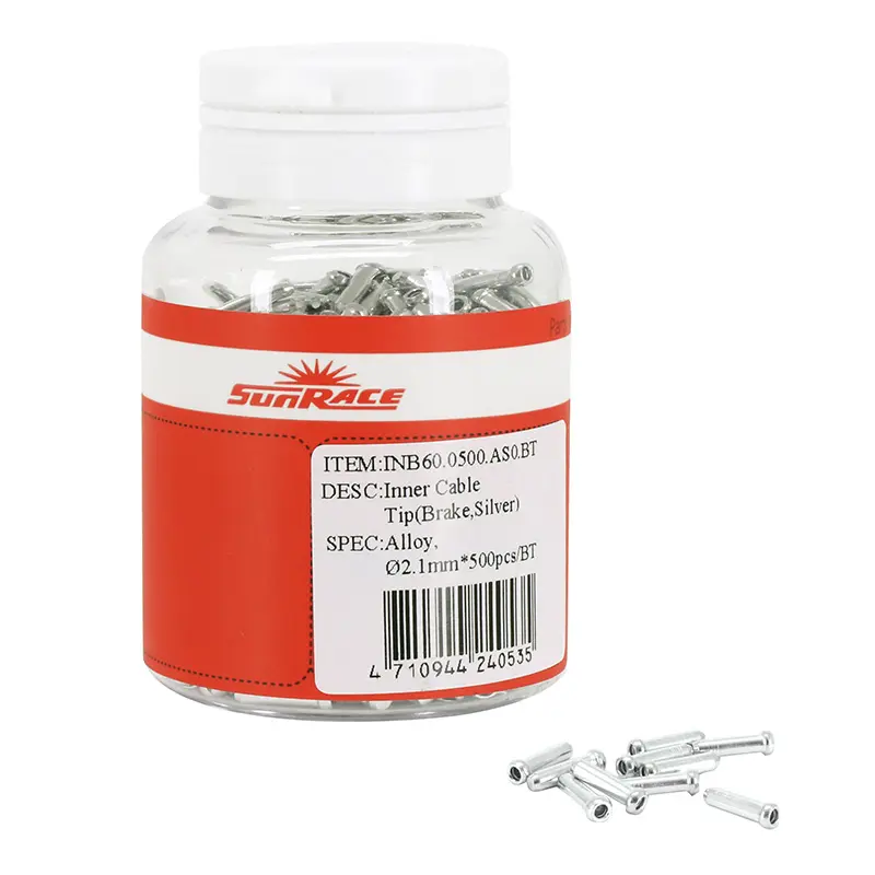 Embout de câble frein Sunrace 1,8 mm (boîte de 500)