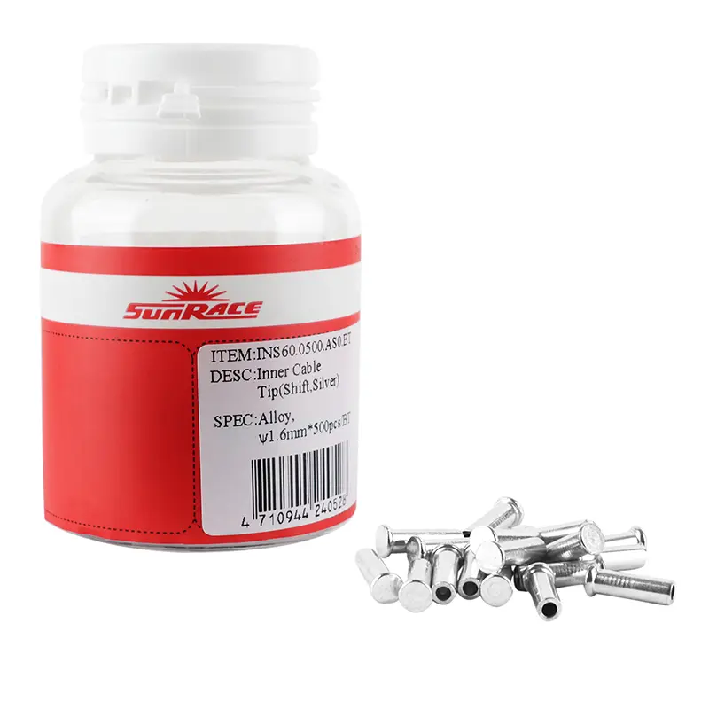 Embout de câble dérailleur Sunrace 1,2 mm (boîte de 500)