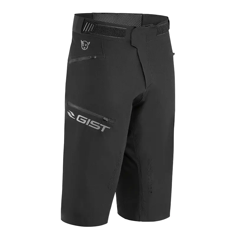 Panta court Gist VTT dirt noir bords noir (boxer avec cuissard inclus) M