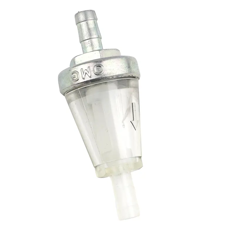 Filtre à essence conique acier OMG diamètre 6 mm transparent-argent