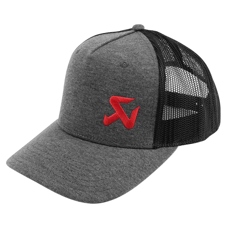 Baseballcap Akrapovic Trucker-Stil dunkelgrau schwarzes Mesh — Ansicht 5