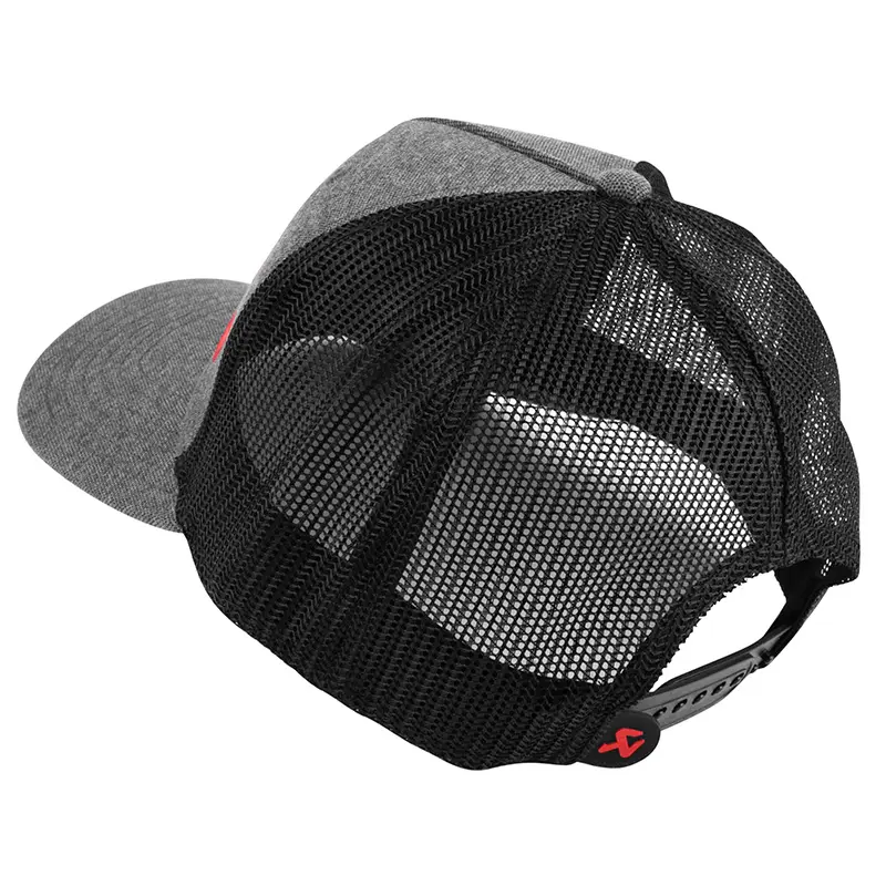 Baseballcap Akrapovic Trucker-Stil dunkelgrau schwarzes Mesh — Ansicht 8