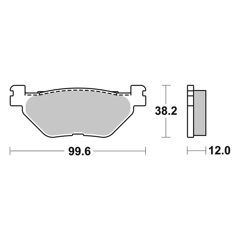 Brembo takajarrupalat 7322696 — näkymä 3