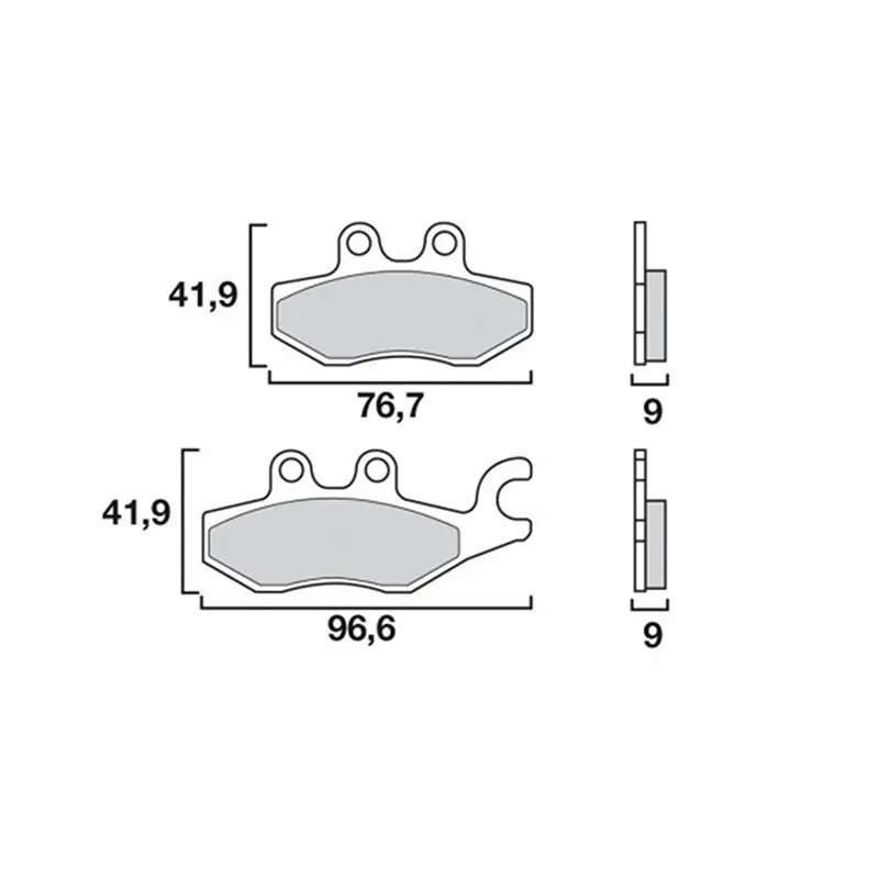 BREMBO 카본 세라믹 브레이크 패드 07060 CC — 3번째 뷰