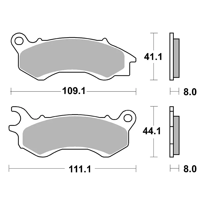 Brembo karbon seramik fren balatası 07090 cc — 3. görünüm