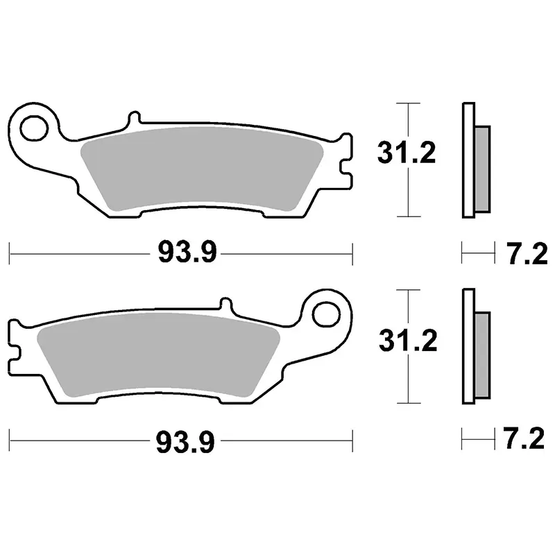 Brembo bremseklods sintret metal 07YA47SD — 3. billede