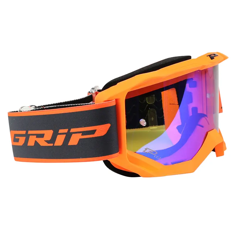 Cross-Brille Progrip 3300 FL Spiegelvisier blau orange fluoreszierend — Ansicht 2