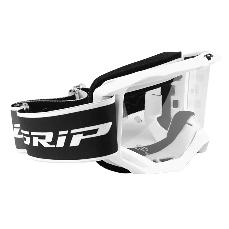 Cross-Schutzbrille Progrip 3300 TR vision go weiß matt transparente Scheibe kratzfest UV-Schutz beschlagfrei — Ansicht 3