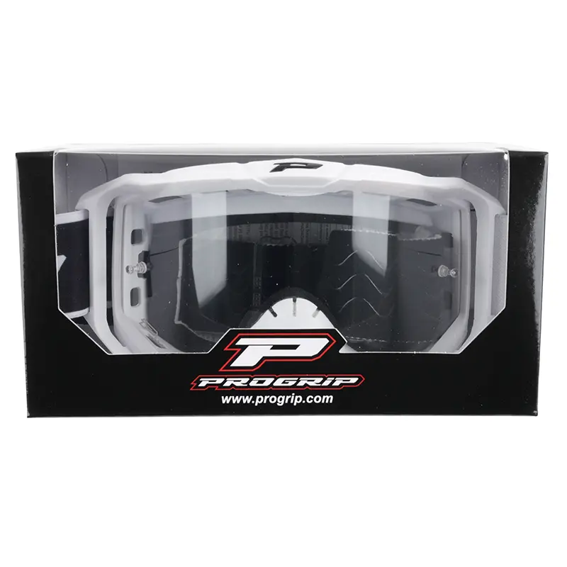 Cross-Schutzbrille Progrip 3300 TR vision go weiß matt transparente Scheibe kratzfest UV-Schutz beschlagfrei — Ansicht 5