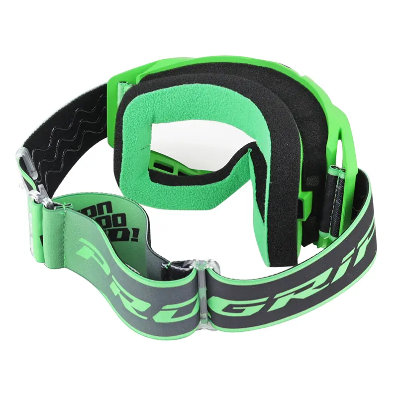 Progrip 3300 TR Vision Go 越野风镜 哑光绿 透明镜片 防刮/防紫外线/防雾 — 第 3 视图