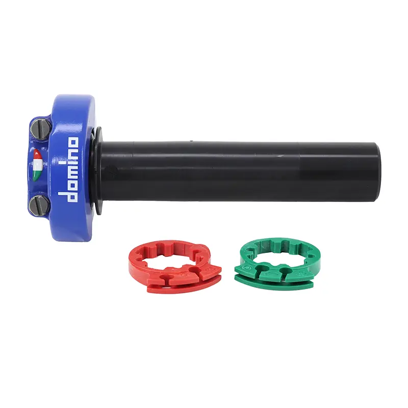 Gasgriff Domino competition XM2 Schnellzug aluminium blau doppelte Züge — Ansicht 2