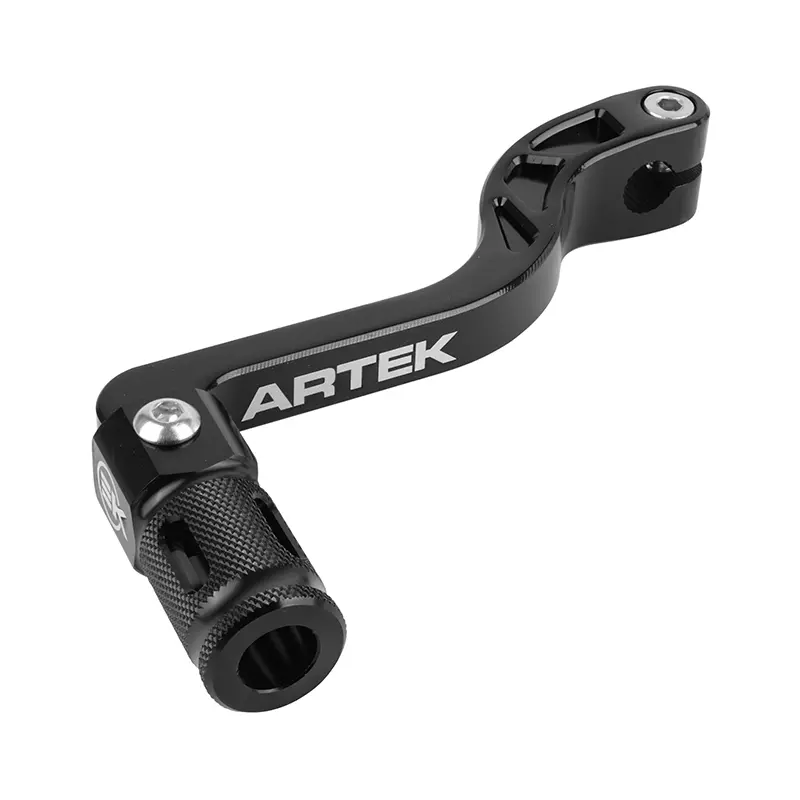 Sélecteur de vitesse Artek aluminium CNC noir pliable Derbi 50 Senda/Gilera 50 SMT/Aprilia 50 SX RX