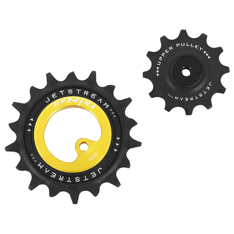 بكرة درايلر AOPW Tripeak 12-18 سن سيراميك 12X1V. sram VTT eagle axs ذهبي (طقم من 2) (ضمان 4 سنوات)