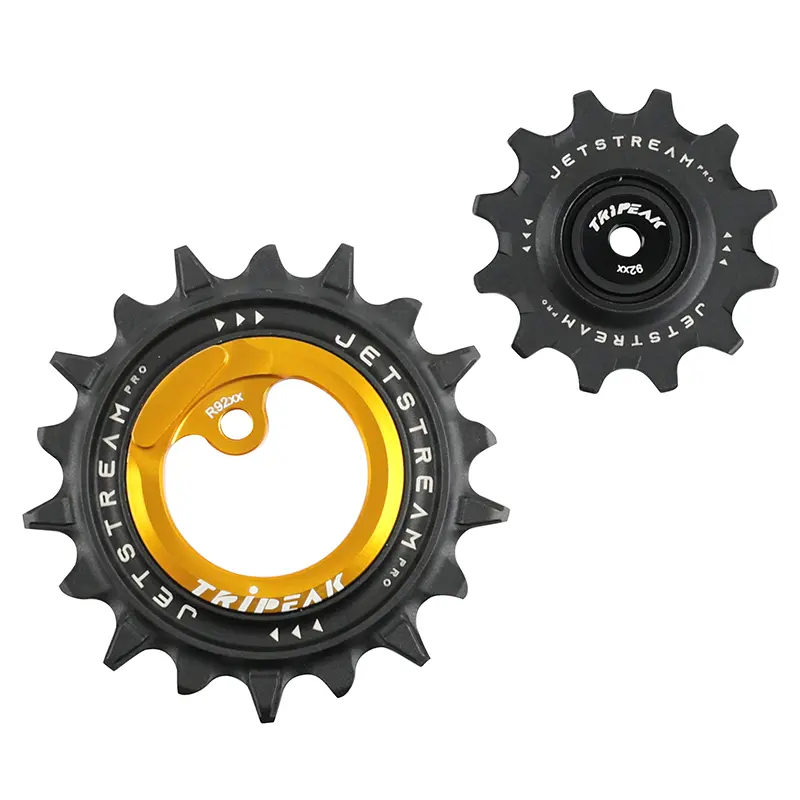 Tripeak 12-18T 세라믹 데레일러 풀리 Shimano Dura-Ace R9200 골드 (2개 세트)