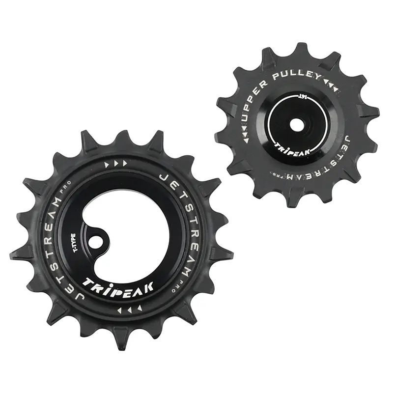 Ролка на скоростна кутия aopw Tripeak 14-18 зъба керамика 12X1V. sram t type черен (комплект от 2) (гаранция 4 години)