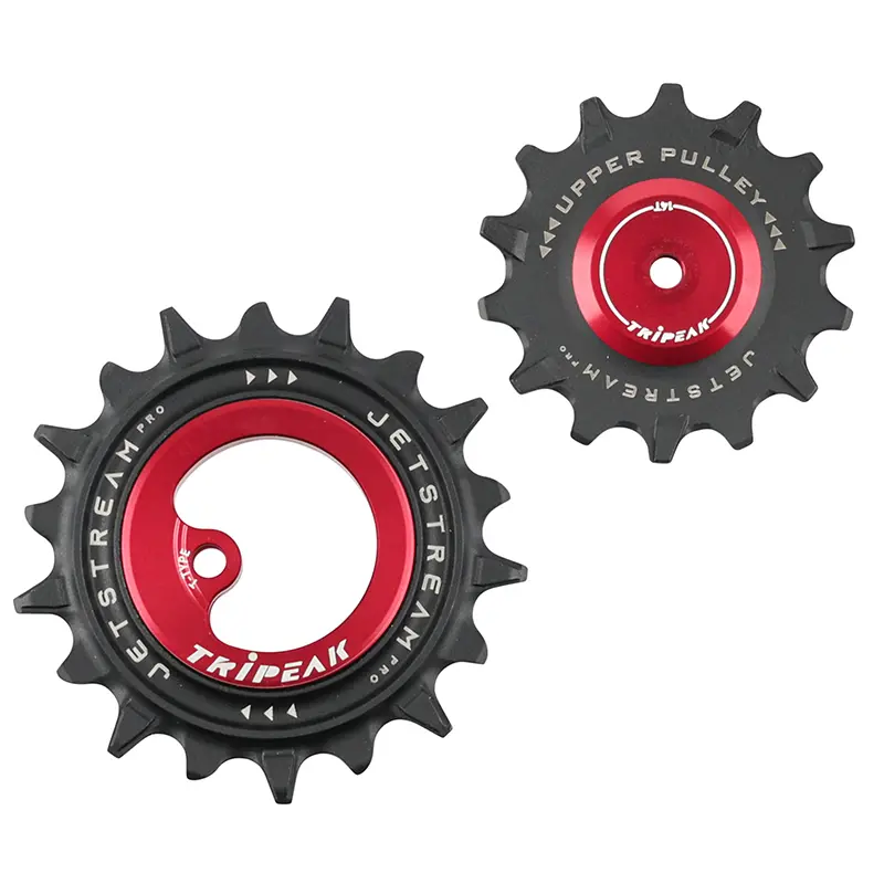 Tripeak سرامک 14-18 دانت ریئر ڈیریلیئر پلے 12x1V SRAM T قسم سرخ (2 کا سیٹ)