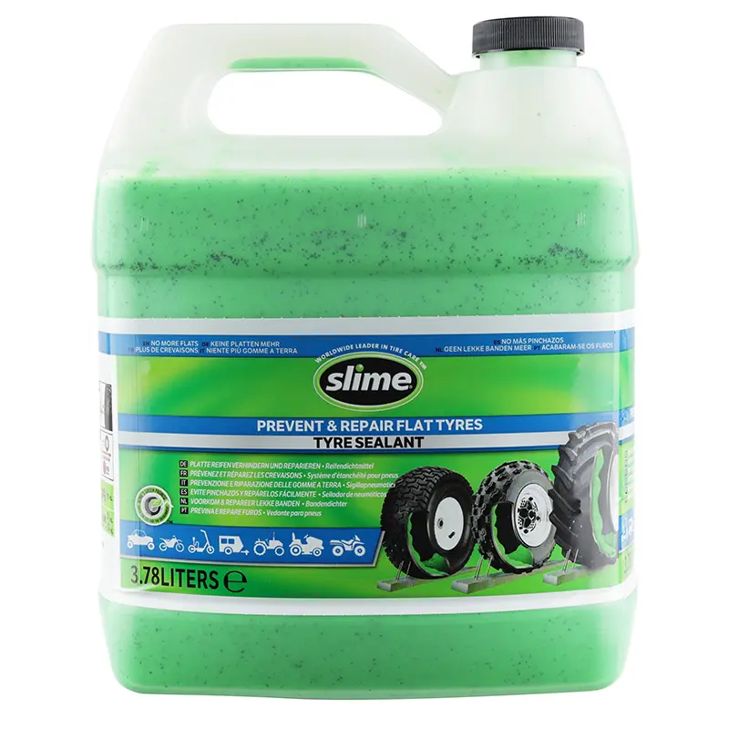 チューブレスタイヤ用予防パンク修理液 Slime 3.8L ポンプ付き