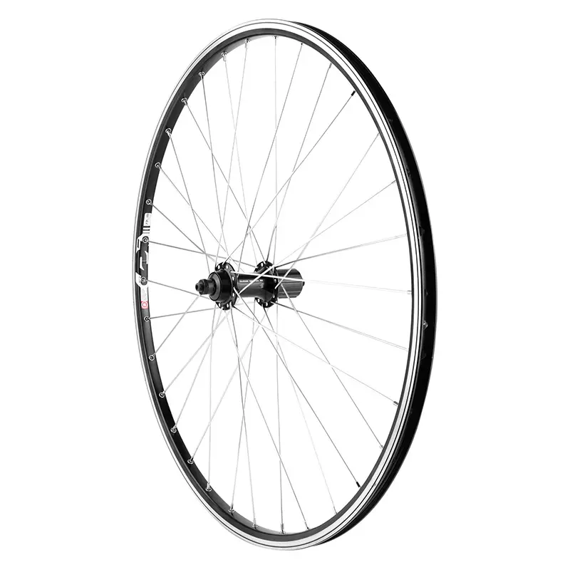 Roue route arrière Velox 650x23-25 cassette 11-10-9V moyeu Shimano Sora noir (571-13C)