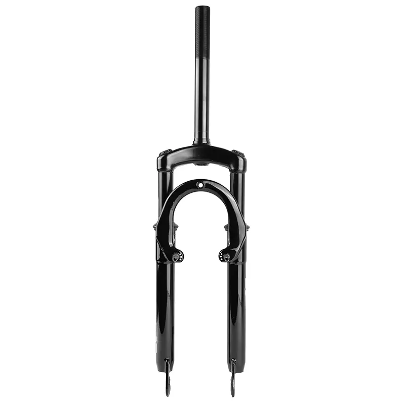 Forgaffel MTB 24" M-W med stådfjedring fjeder-elastomer sort deb. 50MM pivot (220-130MM) gevind 1"-22,2 indvendig (montering til skive + v-bremse) — 2. billede