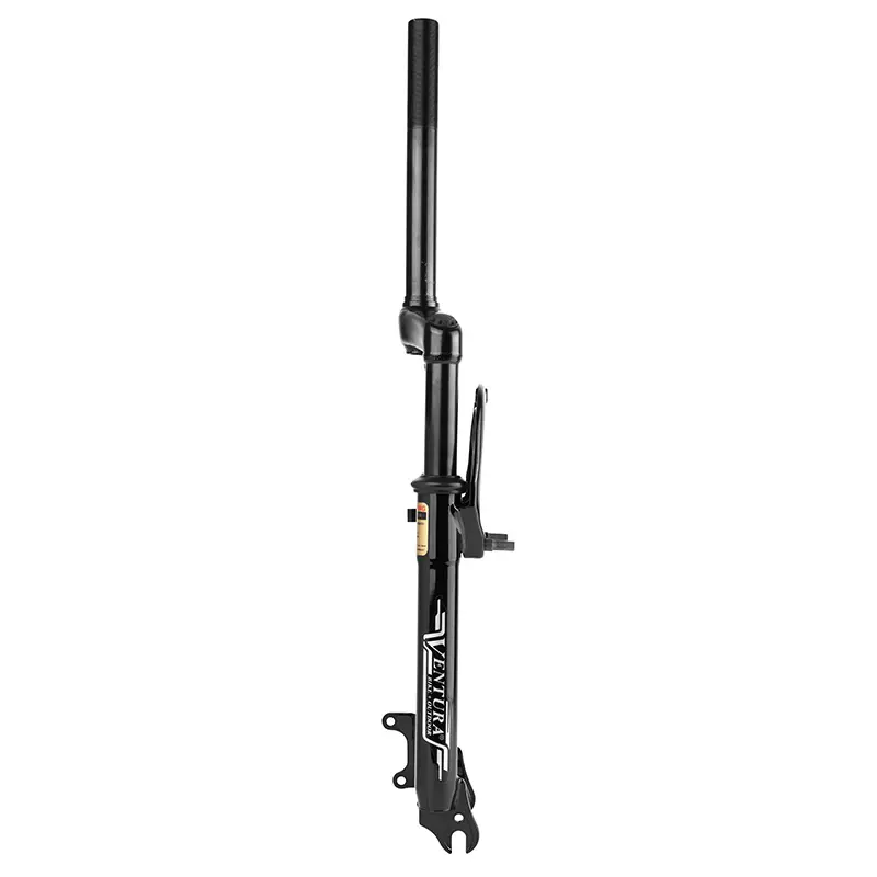 Forgaffel MTB 24" M-W med stådfjedring fjeder-elastomer sort deb. 50MM pivot (220-130MM) gevind 1"-22,2 indvendig (montering til skive + v-bremse) — 3. billede