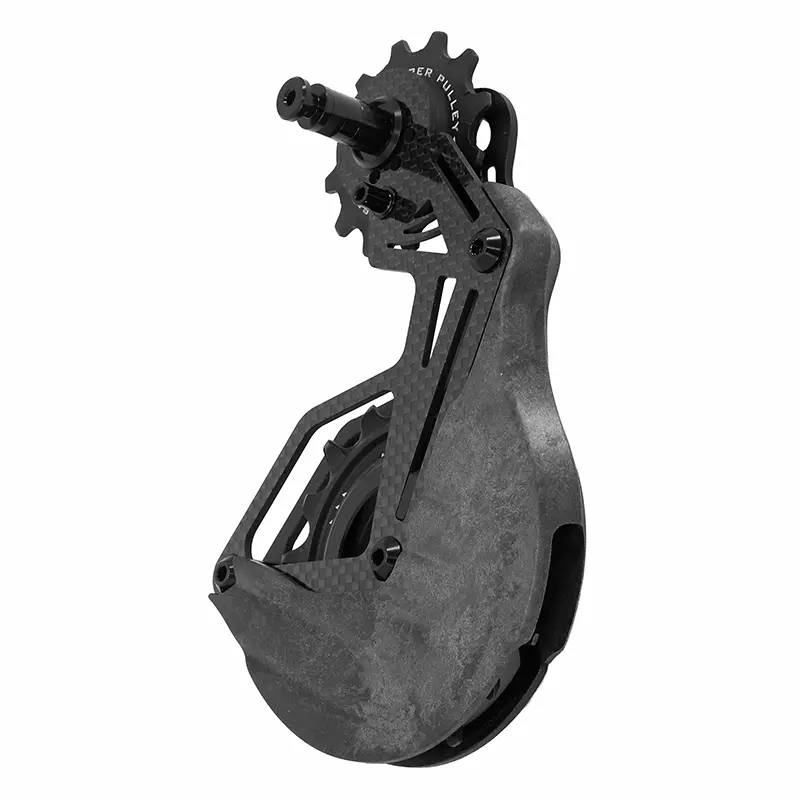 Aero-Wing Schaltwerkschaltauge opw Tripeak 12-18 Zähne 12-11X2V. Shimano Dura-Ace R9200-R9100 - Ultegra R8100-8000 Schwarz Carbon (4 Jahre Garantie) — Ansicht 2