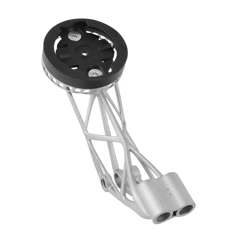 Support GPS - compteur - eclairage 3D titane fixation pour cintre combo giant generation 10 TCR compatible garmin 1050 17.9G (livre avec support garmin, bryton, wahoo) -Newton