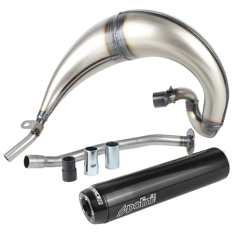 Polini For-Race 2 Enduro سائلنسر Sherco 50 SE-R/SE-RS/SM-R/SM-RS سیاہ ہائی پاس