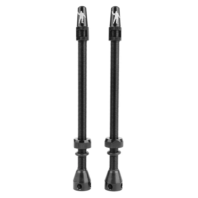 Valve de pneu tubeless Presta Michelin noir 100 mm 4 trous avec démonte-obus (paire)