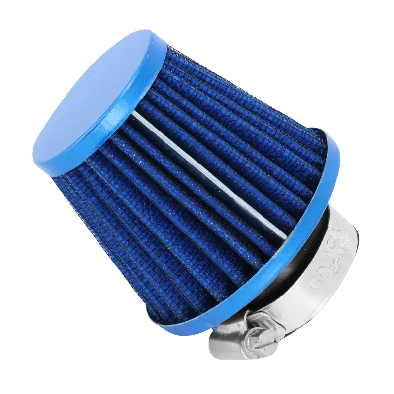 Filtre à air Replay KN middle FD bleu fixation droite diam 35-28