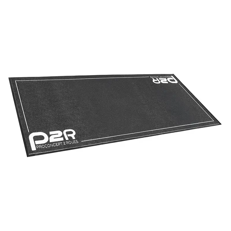 Werkstatt-/Stand-/Paddock-Bodenmatte P2R Design Horizontal Schwarz-Weiß 200x120 cm