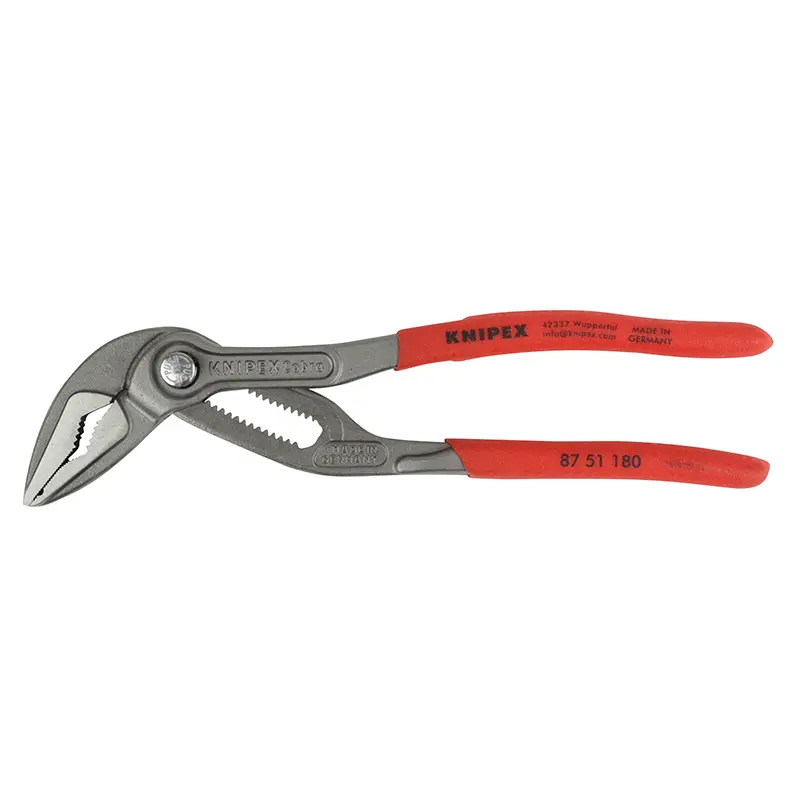 Knipex Cobra ES Zange ultra-schlank 180 mm grau rostfrei